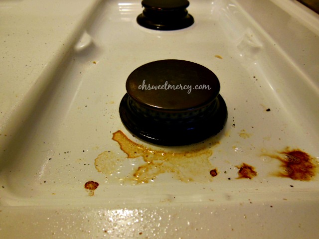 Dirty stove