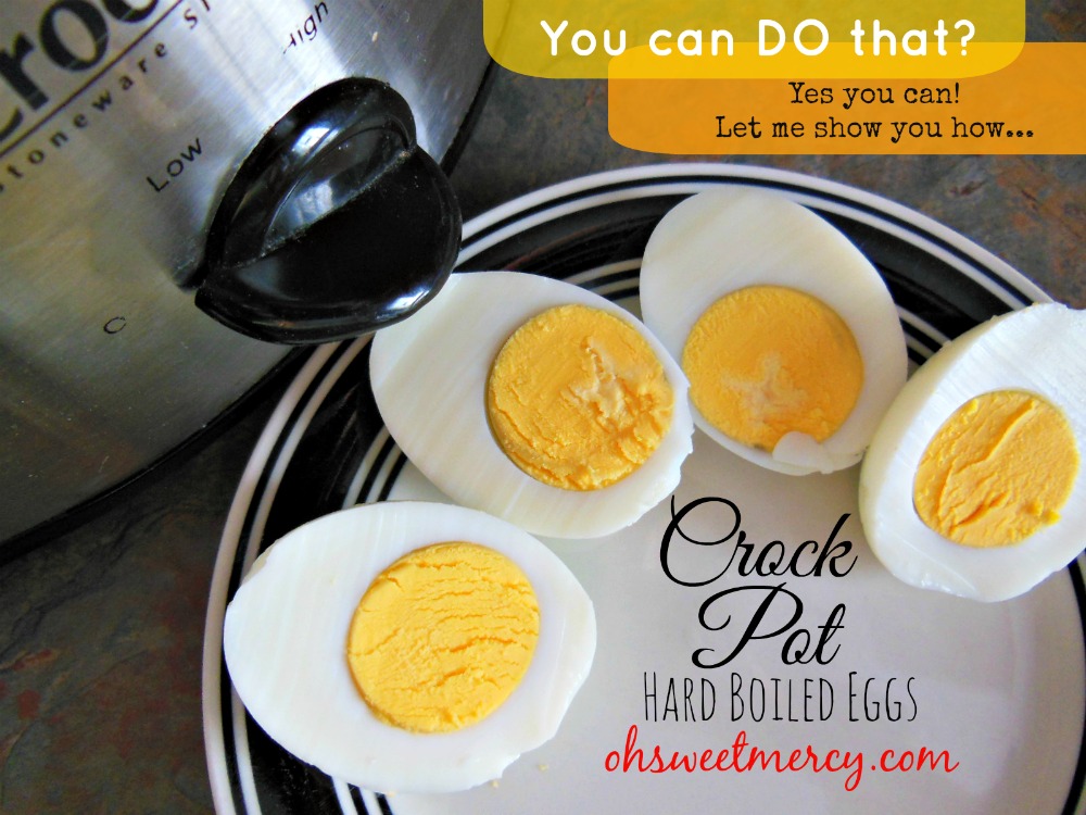 Crock Pot Hard Boiled Eggs | Oh Sweet Mercy#easy #crockpot #eggs #recipes #ohsweetmercy