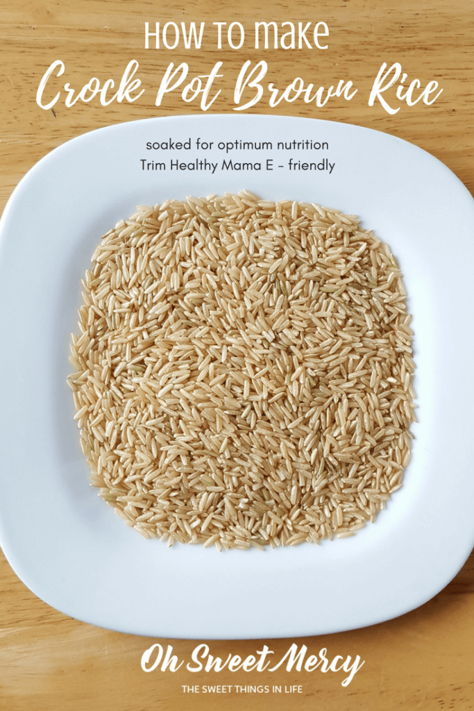 How to Make Crock Pot Soaked Brown Rice Oh Sweet Mercy