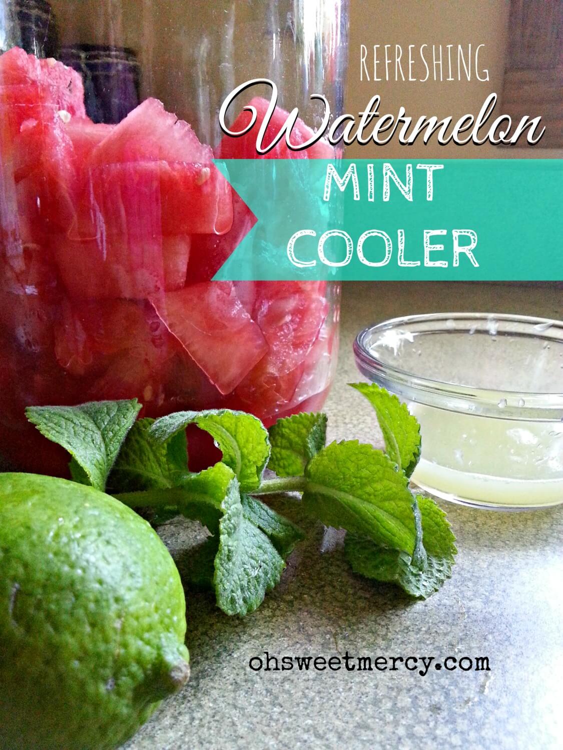 This 3 Ingredient Watermelon Mint Cooler is refreshing and contains no added sugar or sweeteners.