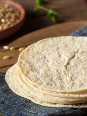 Stack of corn tortillas