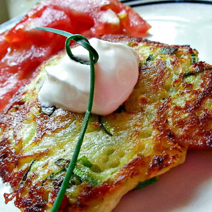 Low Carb Zucchini Fritters are an easy and delicious way to use up that zucchini! THM friendly with grain-free option.