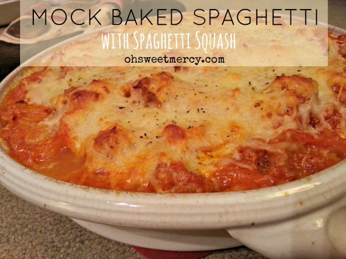 Mock Baked Spaghetti with Spaghetti Squash