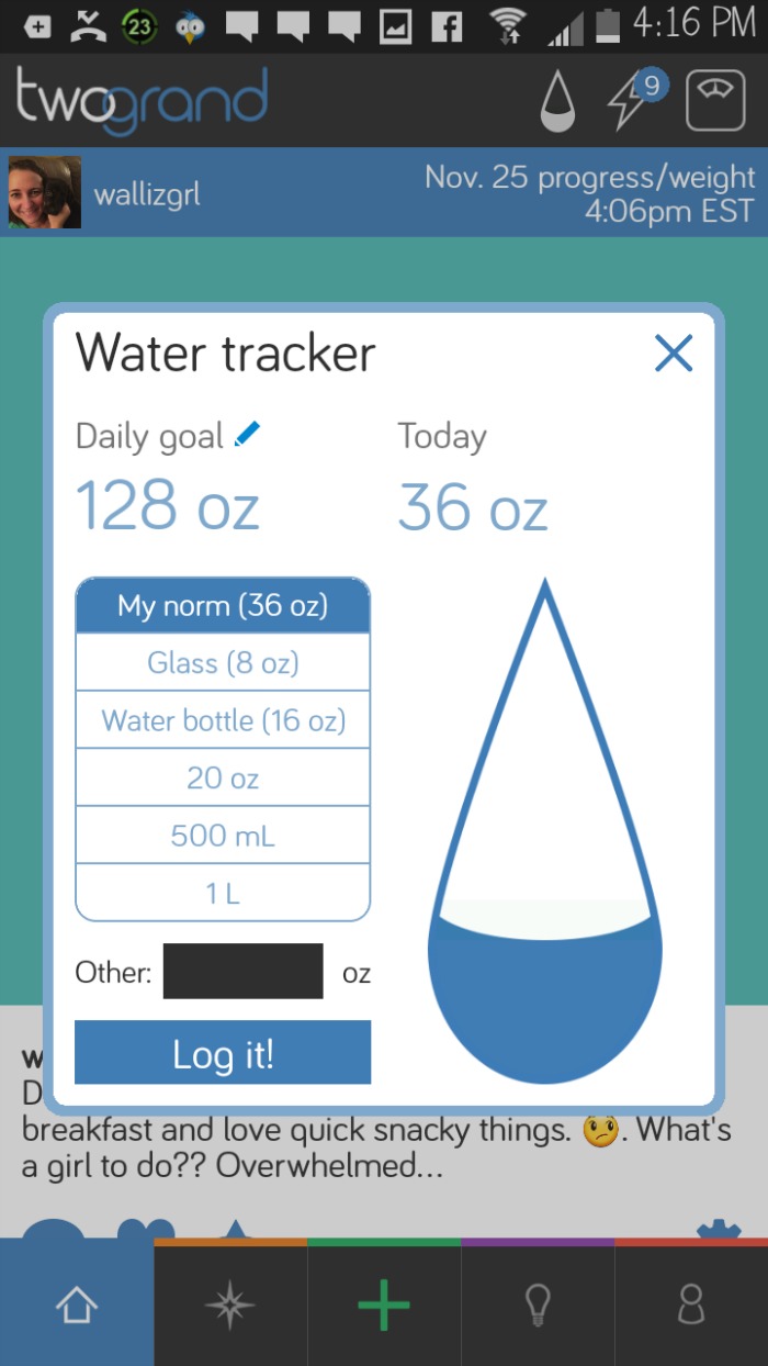 TwoGrand OhSweetMercy Water Tracker