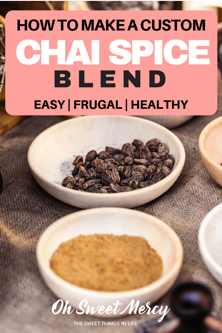 Make this easy Homemade Chai Spice Blend for all your chai desires. No funky ingredients! #DIY #recipes #chai