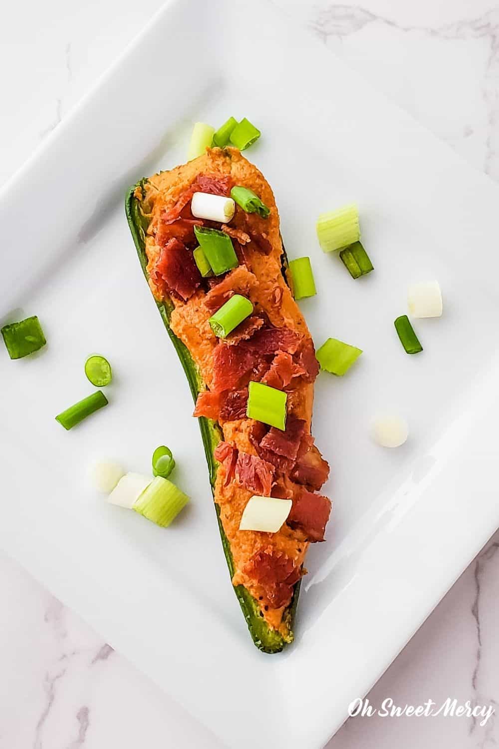 Smoky Creole Baked Stuffed Jalapenos Low Fat, Low Carb Oh Sweet Mercy