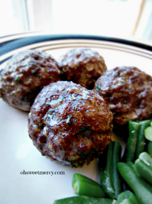 Easy Grain Free Venison Meatballs | Oh Sweet Mercy #easy #grainfree #thm #recipes #venison #ohsweetmercy