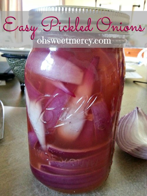 Easy Pickled Onions | Oh Sweet Mercy #easy #recipes #pickledthings #ohsweetmercy