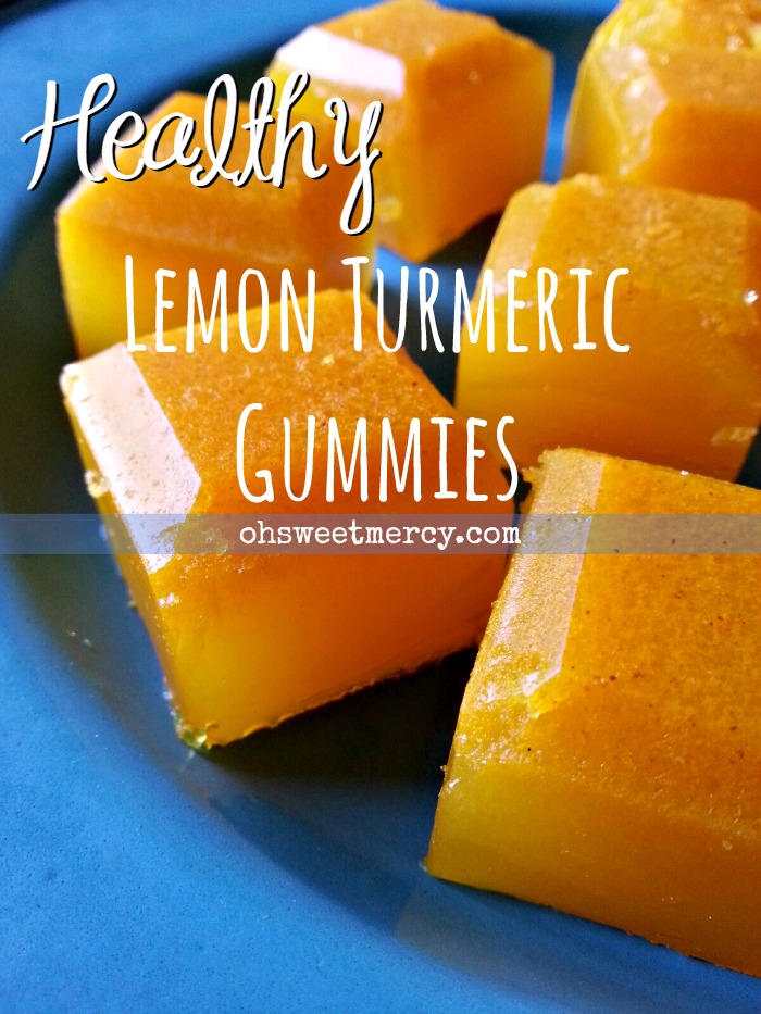 Healthy Lemon Turmeric Gummies | Oh Sweet Mercy #thm #easy #gelatin #recipes #healthy #ohsweetmercy