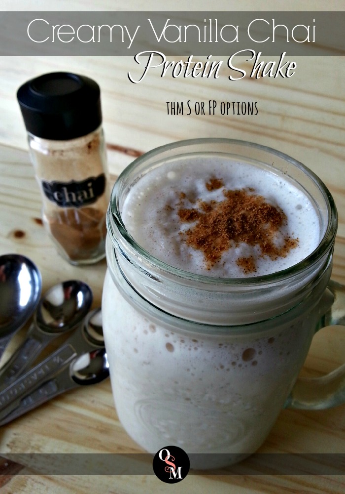 Creamy Vanilla Chai Protein Shake | Oh Sweet Mercy #recipes #shakes #thm #easy #ohsweetmercy