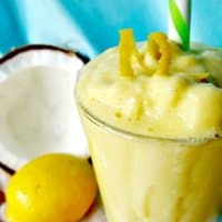 Creamy Coconut, Lemon, and Turmeric Shake | THM S, Low Carb