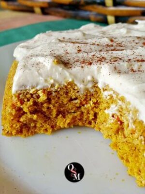 This scrumptious, antioxidant rich, low carb Carrot Cake with Caramel Cream Cheese Frosting is a perfect treat for the Trim Healthy Mama. #thm #lowcarb #cake #recipes