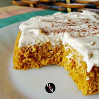 This scrumptious, antioxidant rich, low carb Carrot Cake with Caramel Cream Cheese Frosting is a perfect treat for the Trim Healthy Mama. #thm #lowcarb #cake #recipes