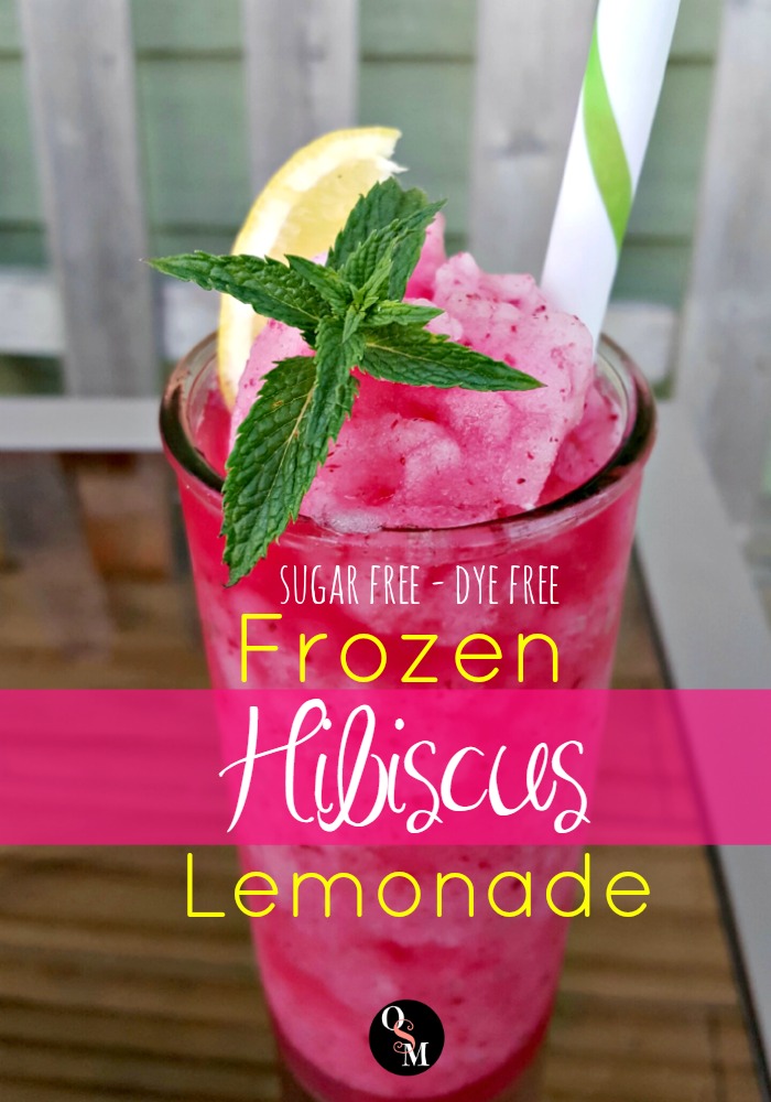 Frozen Hibiscus Lemonade | Oh Sweet Mercy #recipes #hibiscus #healthy #thm #ohsweetmercy