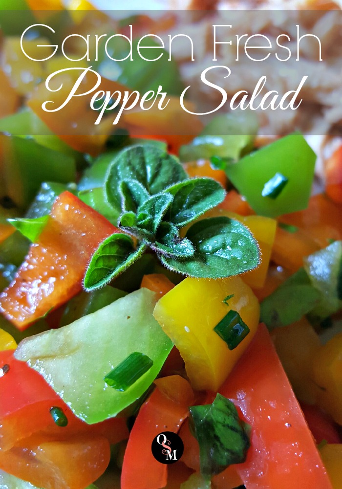 How to Make Easy Garden Fresh Pepper Salad | Oh Sweet Mercy #recipes #thm #peppers #ohsweetmercy