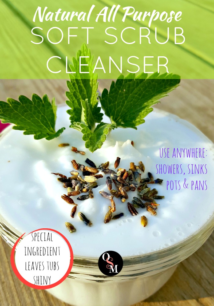 How to Make an All Purpose Soft Scrub Cleanser | Oh Sweet Mercy #easy #natural #frugal #diy #homemade #cleaners #ohsweetmercy