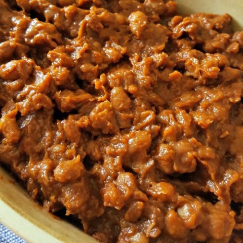 Low or No Fat BBQ Baked Beans - Oh Sweet Mercy