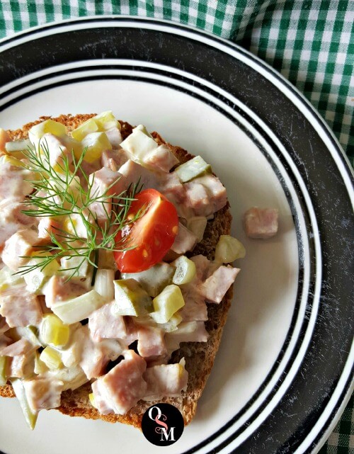 This easy Turkey Ham Salad is a quick THM S meal option. #easy #thm #recipes