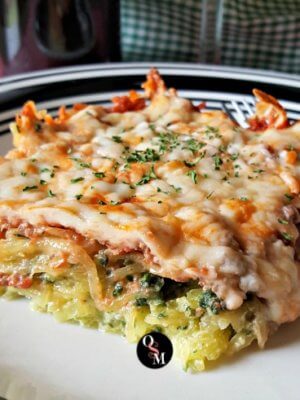 Italian Spinach Baked Spaghetti Squash - Oh Sweet Mercy