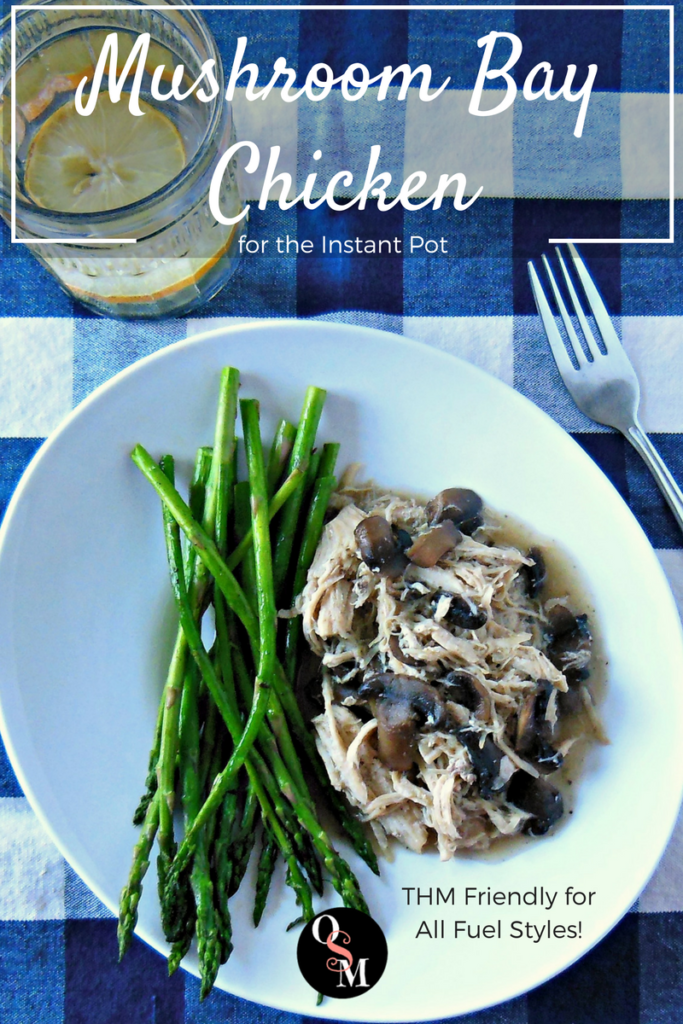 Quick, simple, and flavorful! This easy Instant Pot chicken recipe works with any Trim Healthy Mama fuel type, too. #lowcarb #thm #chicken #instantpot #recipes