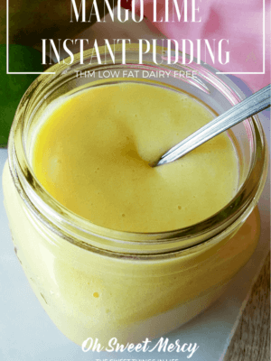 Mango Lime Instant Pudding - Oh Sweet Mercy