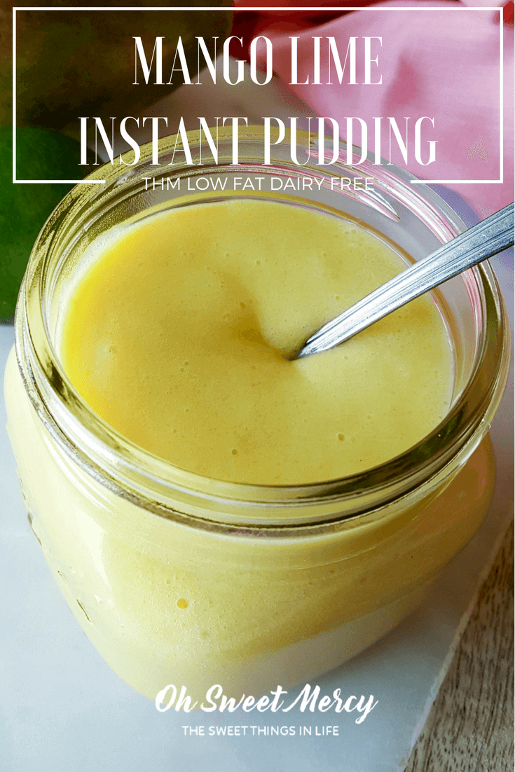 Mango Lime Instant Pudding Dairy Free Low Fat Oh Sweet Mercy