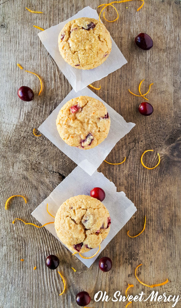 These sweet-tart Cranberry Orange Baobab Muffins are low carb, gluten and sugar free! Perfect for Trim Healthy Mamas! #lowcarb #sugarfree #glutenfree #baobab #healthy #recipes