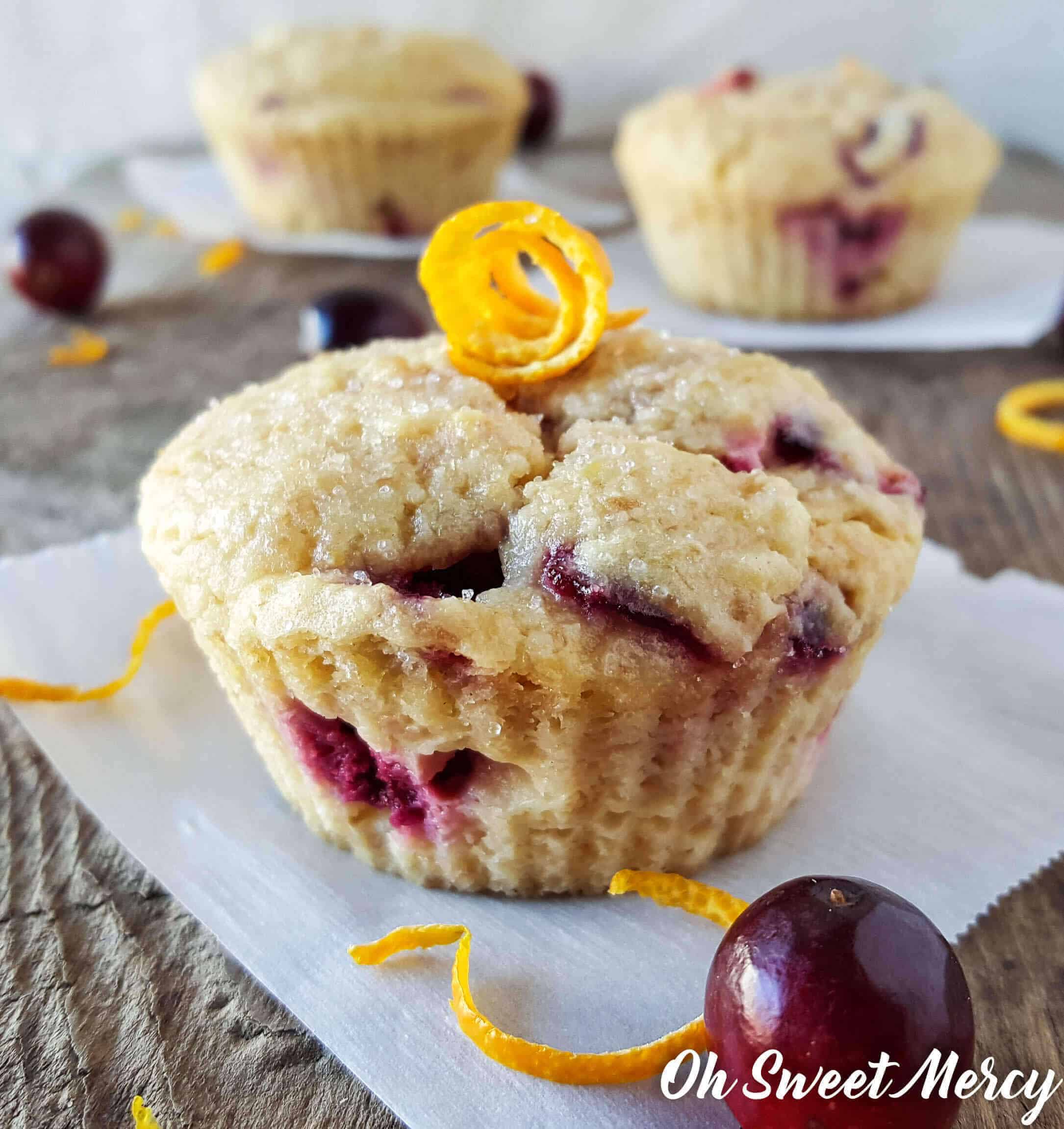 These sweet-tart Cranberry Orange Baobab Muffins are low carb, gluten and sugar free! Perfect for Trim Healthy Mamas! #lowcarb #sugarfree #glutenfree #baobab #healthy #recipes
