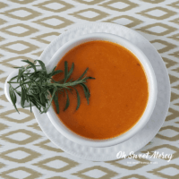 Garlic and Rosemary Tomato Soup {Nourishing Instant Pot Recipe}