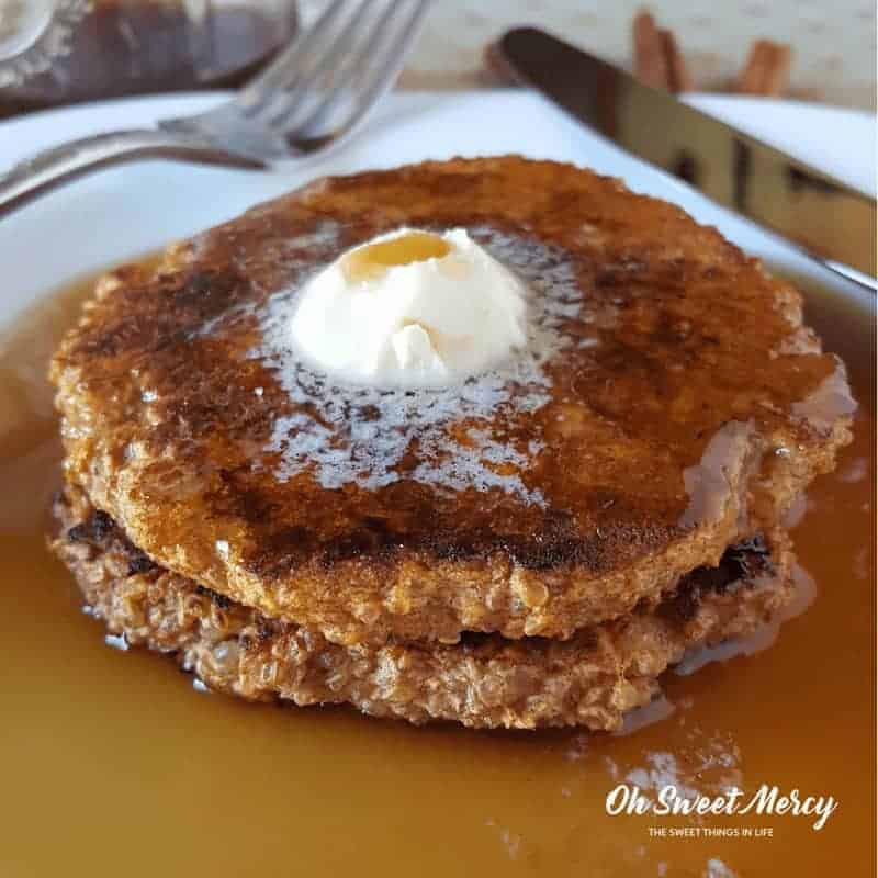 These nourishing Sweet Potato & Quinoa Pancakes are made with soaked quinoa. Low fat and healthy carbs are perfect for the Trim Healthy Mama. Gluten free too!