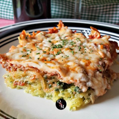 Italian Spinach Baked Spaghetti Squash | THM S or FP