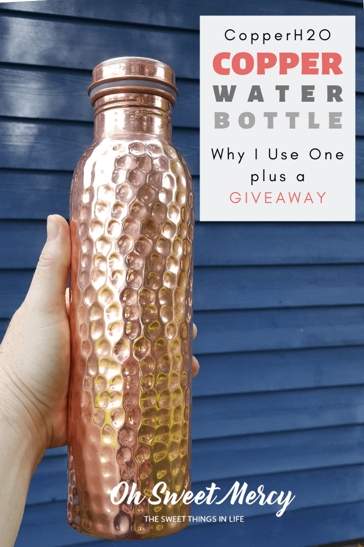 Copper H2O Copper Water Bottle - why I drink #copperwater plus a #giveaway