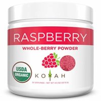 KOYAH - Organic Raspberry Powder (Equivalent to 450 Raspberries): Whole-Berry Powder, Raw, 100% Freeze-Dried