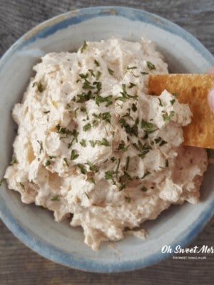 This easy, low carb Chipotle Cheese Dip is ready in 10 minutes or less! Perfect for snacking or party appetizers. #thm #keto #lowcarb #appetizers #snacks