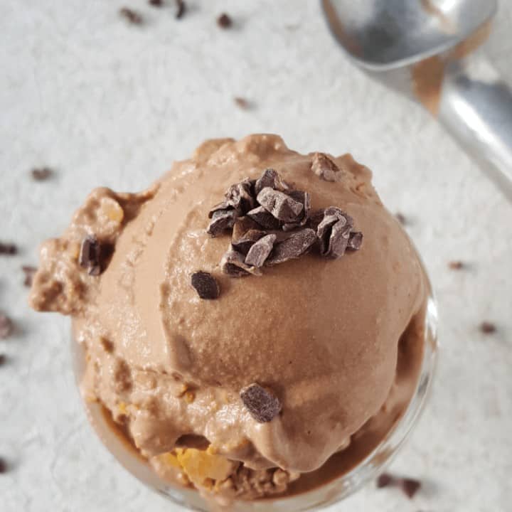 My rich, creamy, Dairy Free Chocolate Ice Cream with Peanut Butter Fudge Swirl is sugar free, low carb, THM S and keto friendly! You'll never know it's not made with dairy. #thm #sugarfree #lowcarb #keto #icecream #recipesMy rich, creamy, Dairy Free Chocolate Ice Cream with Peanut Butter Fudge Swirl is sugar free, low carb, THM S and keto friendly! You'll never know it's not made with dairy. #thm #sugarfree #lowcarb #keto #icecream #recipes