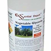 Glycerin Vegetable - 1 Quart (43 oz.) - Non GMO - Sustainable Palm Based - USP - KOSHER - PURE - Pharmaceutical Grade