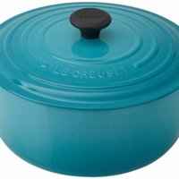 Le Creuset Signature Enameled Cast-Iron 7-1/4-Quart Round French (Dutch) Oven, Caribbean