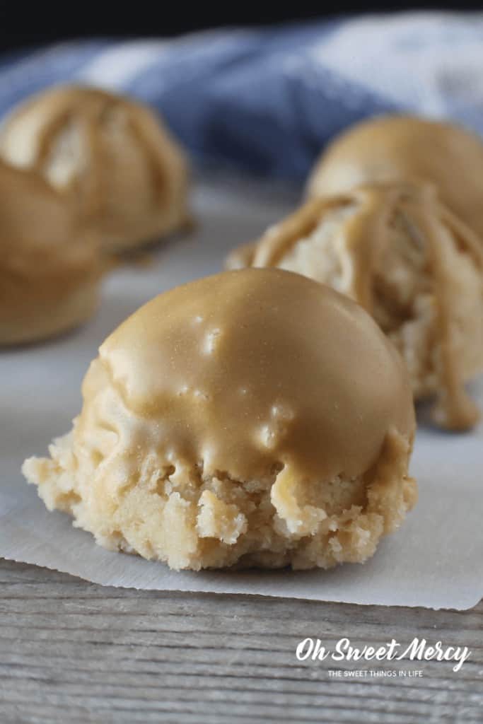 Salted Caramel Cookie Dough Bites THM S, Low Carb Oh Sweet Mercy