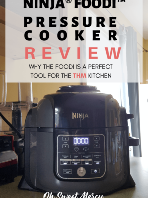 Why the Ninja Foodi Pressure Cooker Is Perfect For the THM Kitchen. Read my review of the Ninja Foodi and you'll see why it's a THM's best friend. #ninja #foodi #airfryer #pressurecooker #productreview