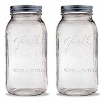 Ball 2 Quart Wide Mouth Canning Jar, Pack of 2