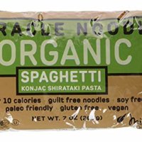 Miracle Noodle Organic Shiritaki Konjac Spaghetti Pasta, 7 oz (Pack of 6), Low Carbs, Low Calorie, Gluten Free, Soy Free, Keto Friendly