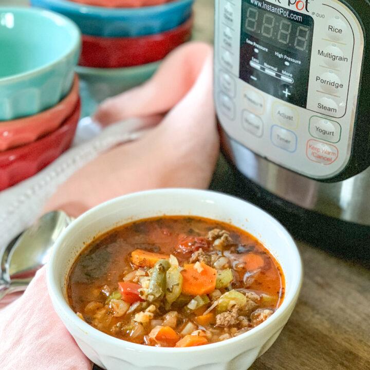 Image for Easy Instant Pot Vegetable Soup (Gluten-Free)