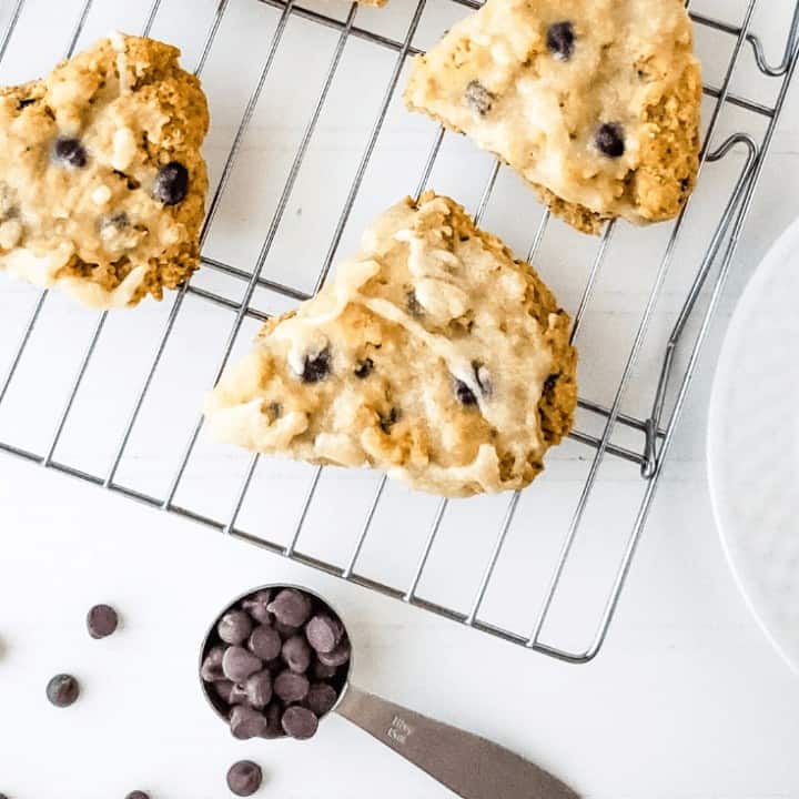Low Carb Chocolate Chip Scones | THM S, Sugar Free
