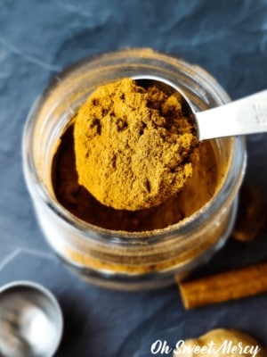 Tablespoon full of gingerbread spice mix