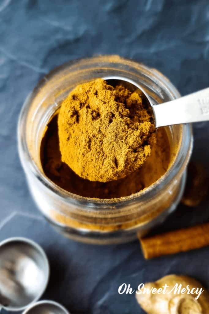 Tablespoon full of gingerbread spice mix
