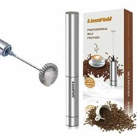 LinsnField Cordless Milk Frother Handheld, 19,000 rpm Portable Drink Foam Maker 