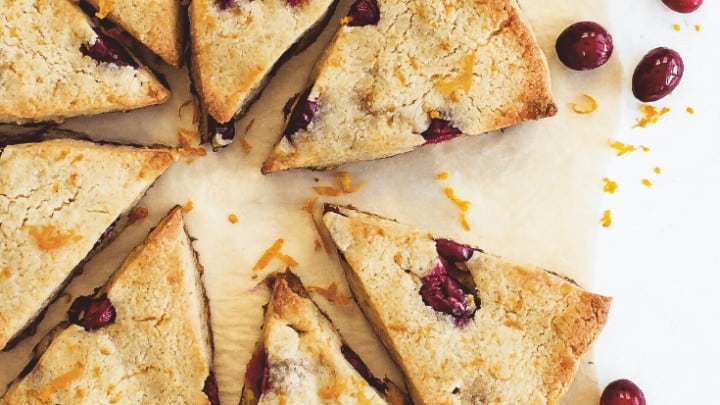 Cranberry Orange Scones from Wholesome Yum's Easy Keto Cookbook