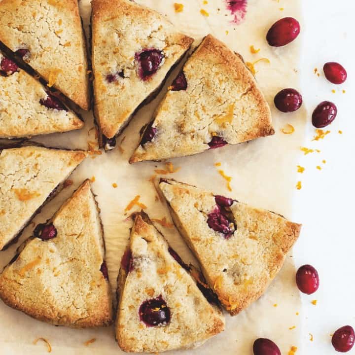 Cranberry Orange Scones from Wholesome Yum's Easy Keto Cookbook