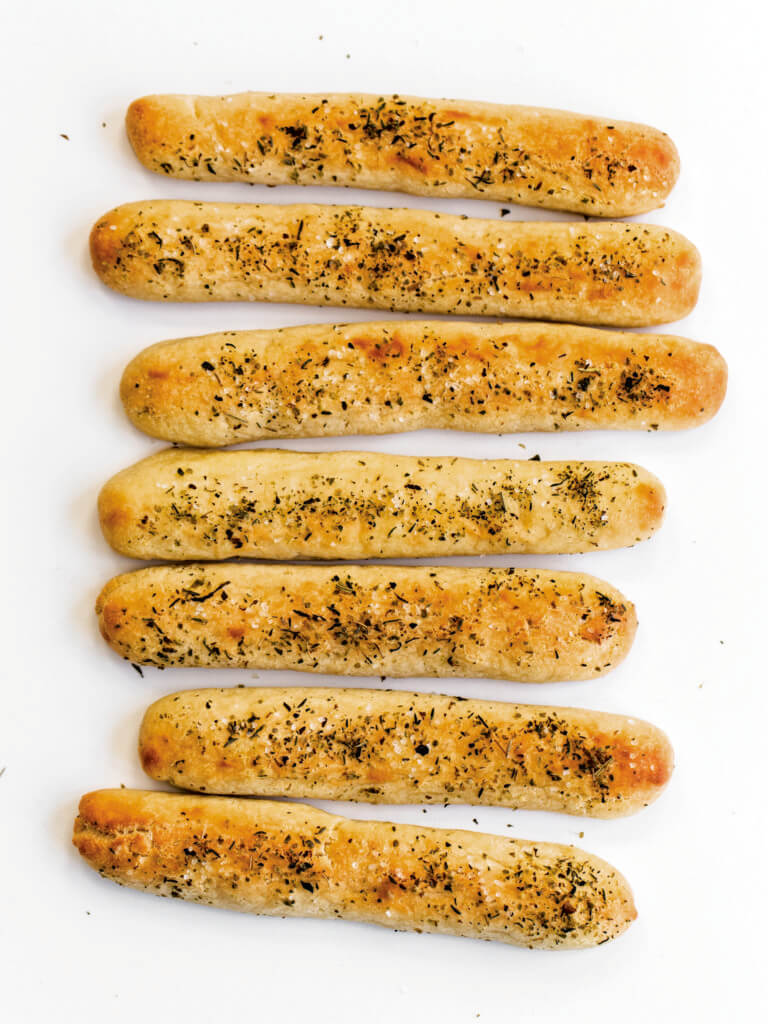 Italian Garlic Breadsticks from the Wholesome Yum Easy Keto Cookbook