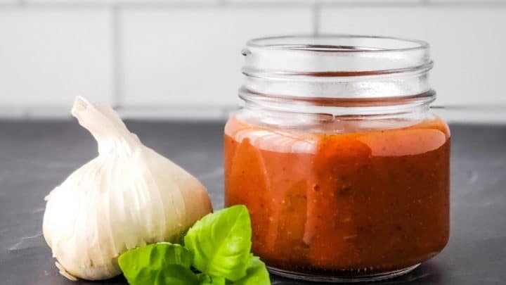 jar of my 5 Minute Pizza Sauce
